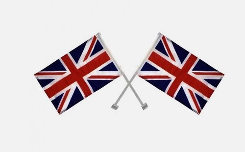 Union jack autofahnen - autofahnen, paar