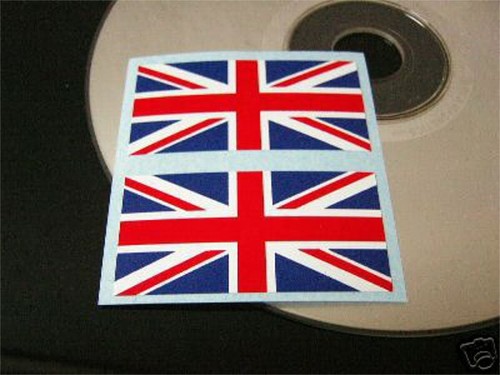 Union jack england sticker - 2x,