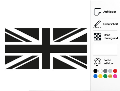 Union jack aufkleber - jack, great