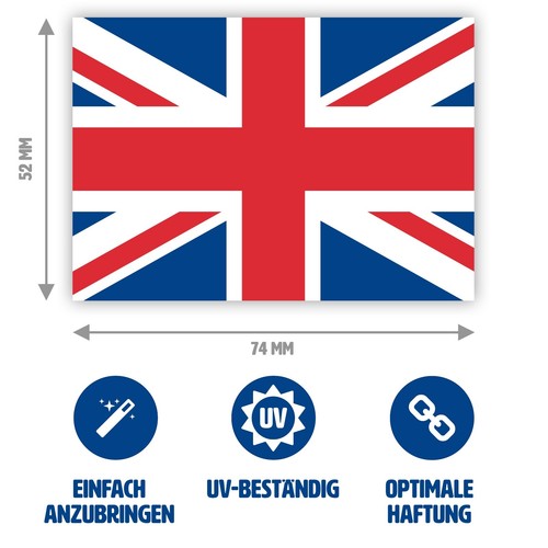 Aufkleber union jack - x,
